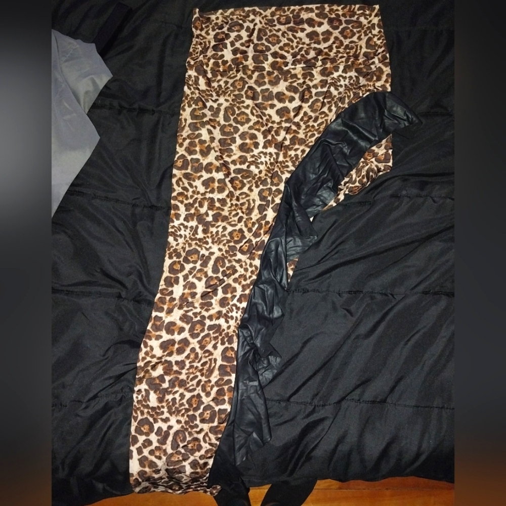 Cheetah print skirt